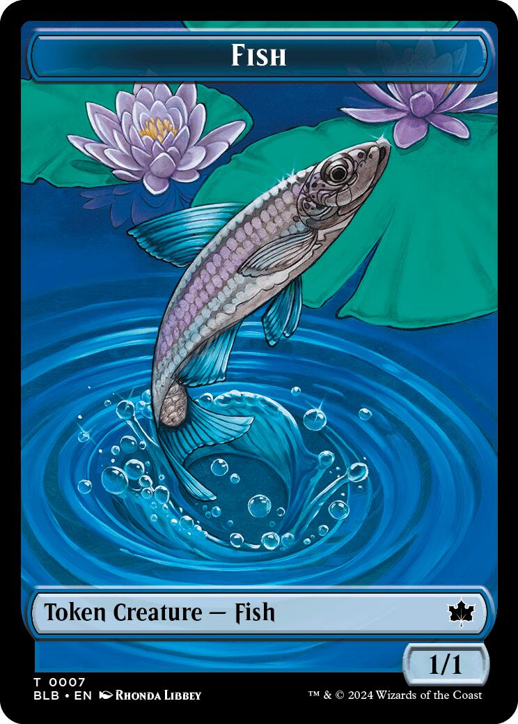 Bird (011) // Fish Double-Sided Token [Bloomburrow Commander Tokens] - The Mythic Store | 24h Order Processing