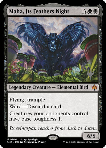 Maha, Its Feathers Night (Promo Pack) [Bloomburrow Promos] - The Mythic Store | 24h Order Processing