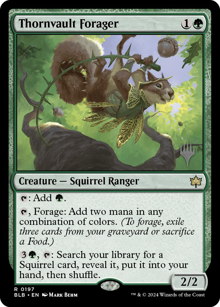 Thornvault Forager (Promo Pack) [Bloomburrow Promos] - The Mythic Store | 24h Order Processing