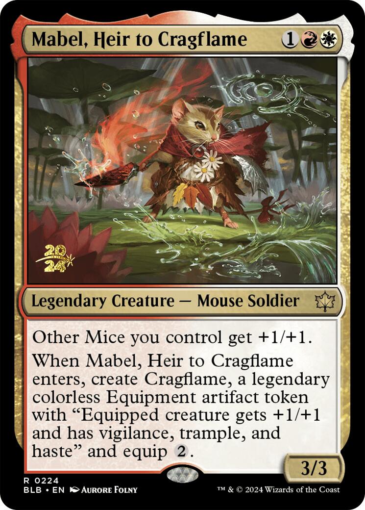 Mabel, Heir to Cragflame [Bloomburrow Prerelease Promos] - The Mythic Store | 24h Order Processing