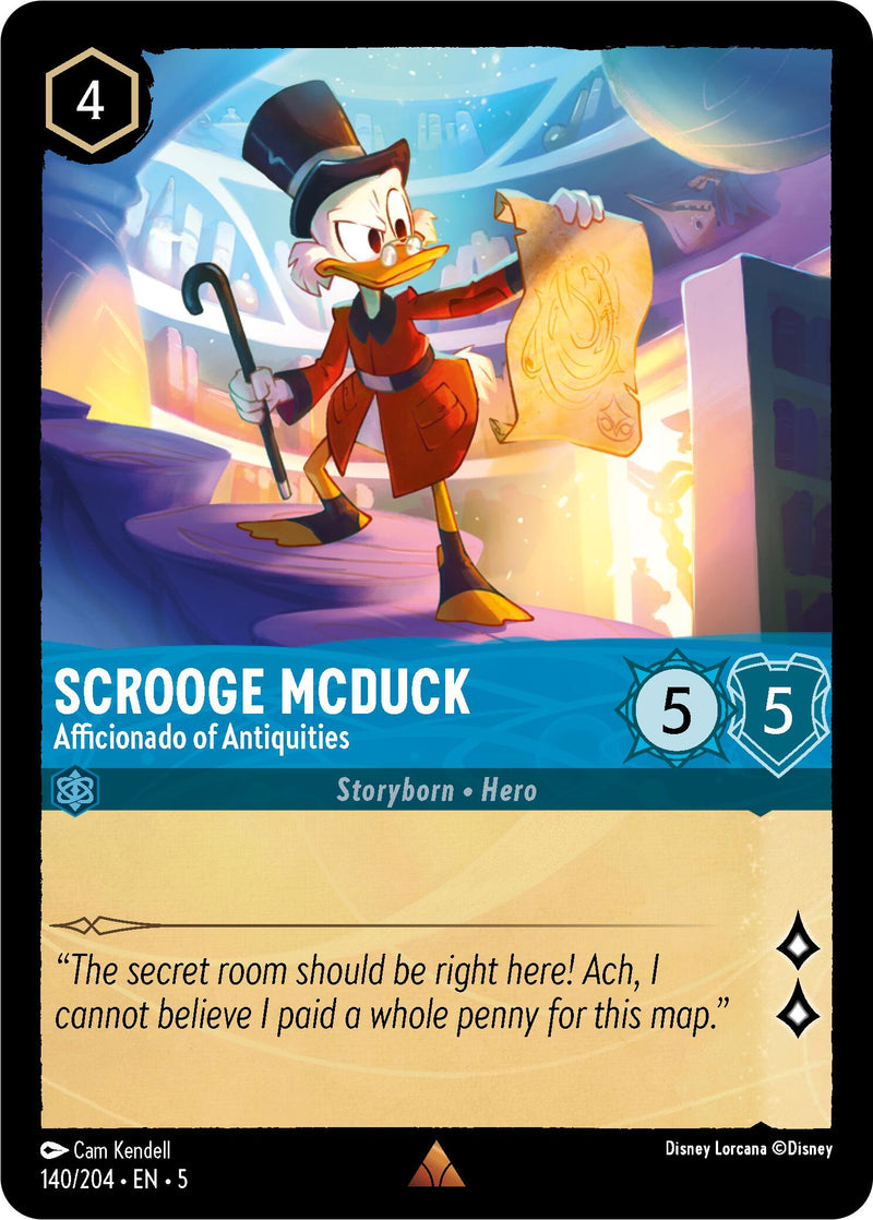 Scrooge McDuck - Afficionado of Antiquities (140/204) [Shimmering Skies] - The Mythic Store | 24h Order Processing