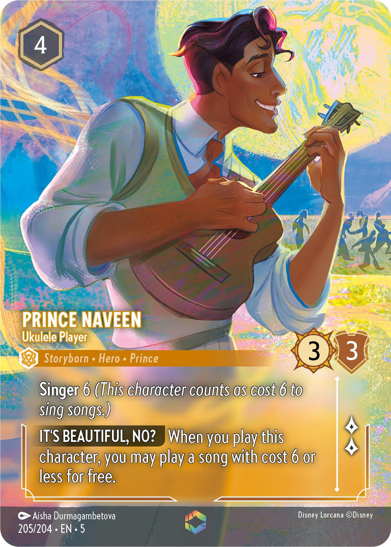 Prince Naveen - Ukulele Player (Enchanted) (205/204) [Shimmering Skies] - The Mythic Store | 24h Order Processing