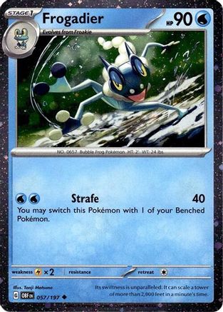 Frogadier (057/197) (Cosmos Holo) [Scarlet & Violet: Obsidian Flames] - The Mythic Store | 24h Order Processing
