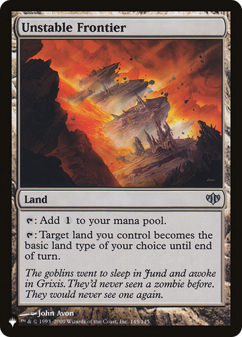 Unstable Frontier [The List] - The Mythic Store | 24h Order Processing