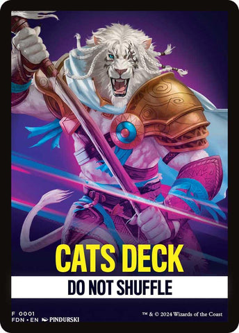 Cats Deck Theme Card [Foundations Tokens] - The Mythic Store | 24h Order Processing