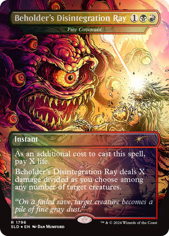 Beholder's Disintegration Ray - Fire Covenant (Rainbow Foil) [Secret Lair Drop Series] - The Mythic Store | 24h Order Processing
