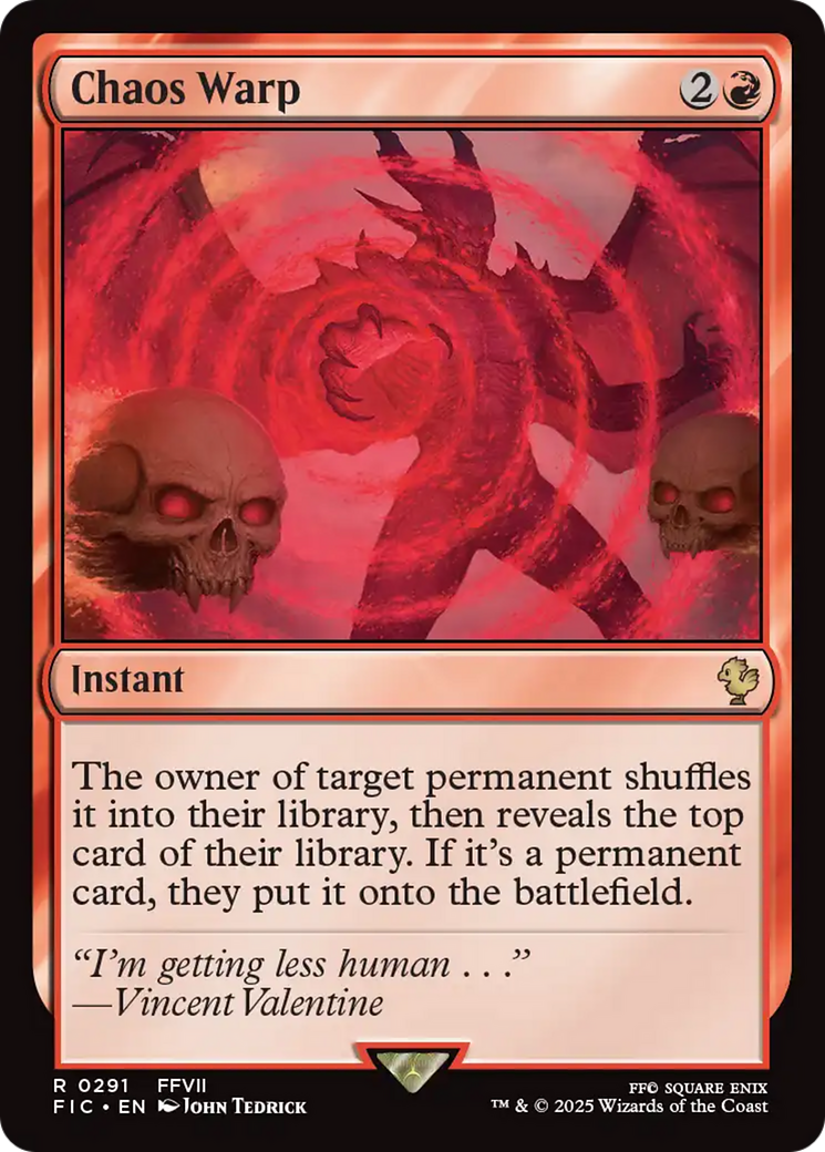 Chaos Warp [FINAL FANTASY Commander] - The Mythic Store | 24h Order Processing