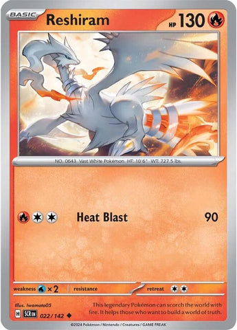 Reshiram (022/142) [Scarlet & Violet: Stellar Crown] - The Mythic Store | 24h Order Processing