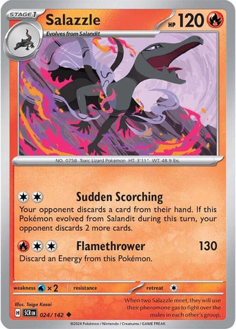Salazzle (024/142) [Scarlet & Violet: Stellar Crown] - The Mythic Store | 24h Order Processing