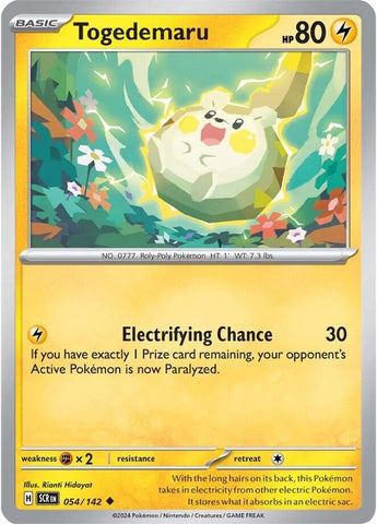 Togedemaru (054/142) [Scarlet & Violet: Stellar Crown] - The Mythic Store | 24h Order Processing