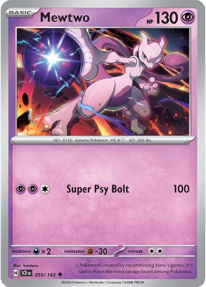 Mewtwo (059/142) [Scarlet & Violet: Stellar Crown] - The Mythic Store | 24h Order Processing