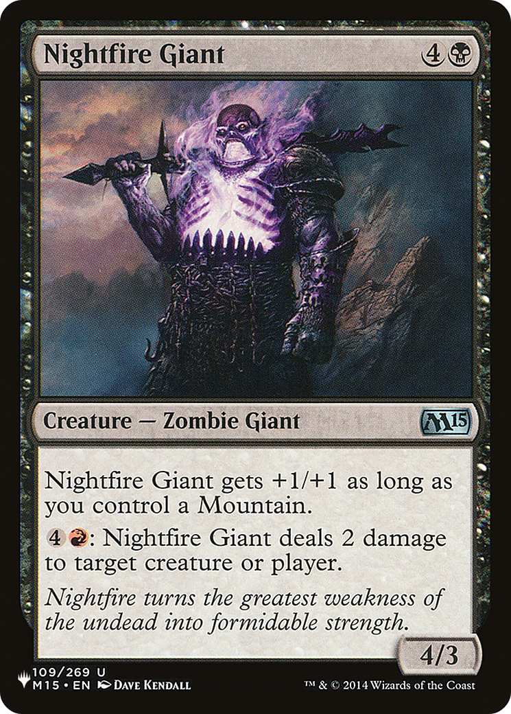 Nightfire Giant [The List] - The Mythic Store | 24h Order Processing