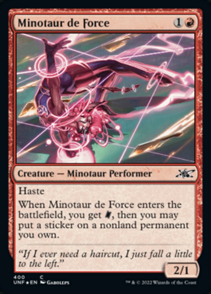 Minotaur de Force (Galaxy Foil) [Unfinity] - The Mythic Store | 24h Order Processing