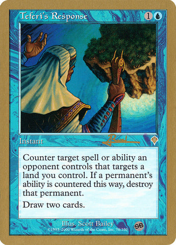 Teferi's Response (Antoine Ruel) (SB) [World Championship Decks 2001] - The Mythic Store | 24h Order Processing