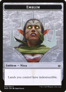 Nissa, Who Shakes the World Emblem [War of the Spark Tokens] - The Mythic Store | 24h Order Processing