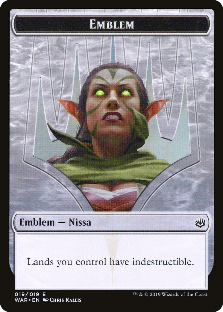 Nissa, Who Shakes the World Emblem [War of the Spark Tokens] - The Mythic Store | 24h Order Processing