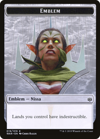 Nissa, Who Shakes the World Emblem [War of the Spark Tokens] - The Mythic Store | 24h Order Processing