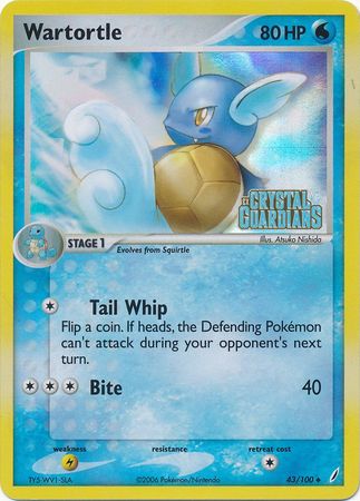 Wartortle (43/100) (Stamped) [EX: Crystal Guardians] - The Mythic Store | 24h Order Processing