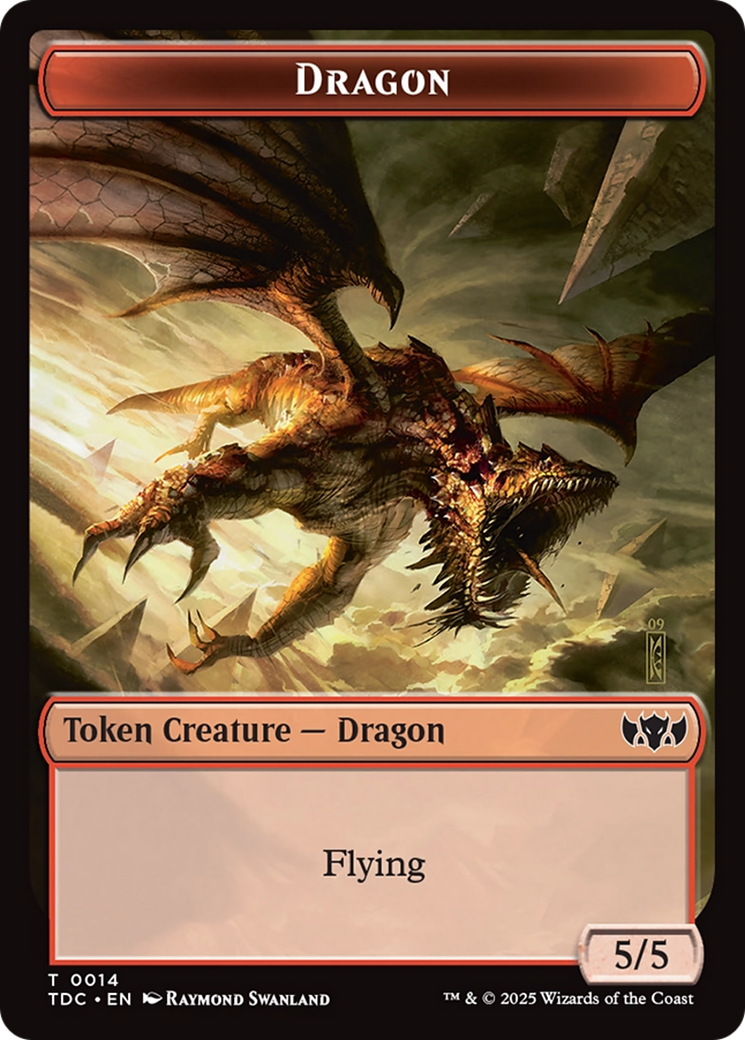 Dragon (0014) // Treasure Double-Sided Token [Tarkir: Dragonstorm Commander Tokens] - The Mythic Store | 24h Order Processing