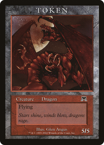Dragon Token [Magic Player Rewards 2002] - The Mythic Store | 24h Order Processing