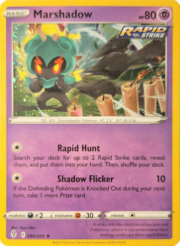 Marshadow (080/203) (Cosmos Holo) [Sword & Shield: Evolving Skies] - The Mythic Store | 24h Order Processing