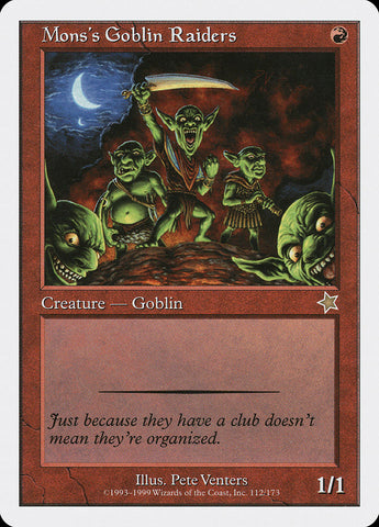 Mons's Goblin Raiders [Starter 1999] - The Mythic Store | 24h Order Processing