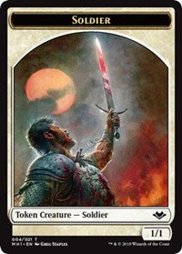 Soldier (004) // Serra the Benevolent Emblem (020) Double-Sided Token [Modern Horizons Tokens] - The Mythic Store | 24h Order Processing