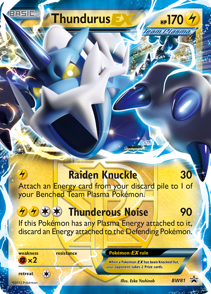 Thundurus EX (BW81) [Black & White: Black Star Promos] - The Mythic Store | 24h Order Processing
