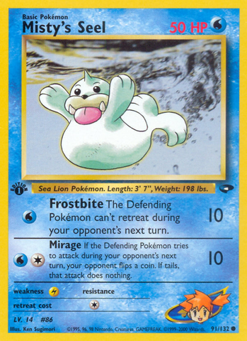 Misty's Seel (91/132) [Gym Challenge 1st Edition] - The Mythic Store | 24h Order Processing