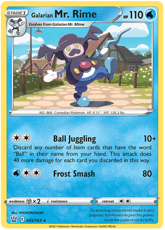 Galarian Mr. Rime (035/163) [Sword & Shield: Battle Styles] - The Mythic Store | 24h Order Processing
