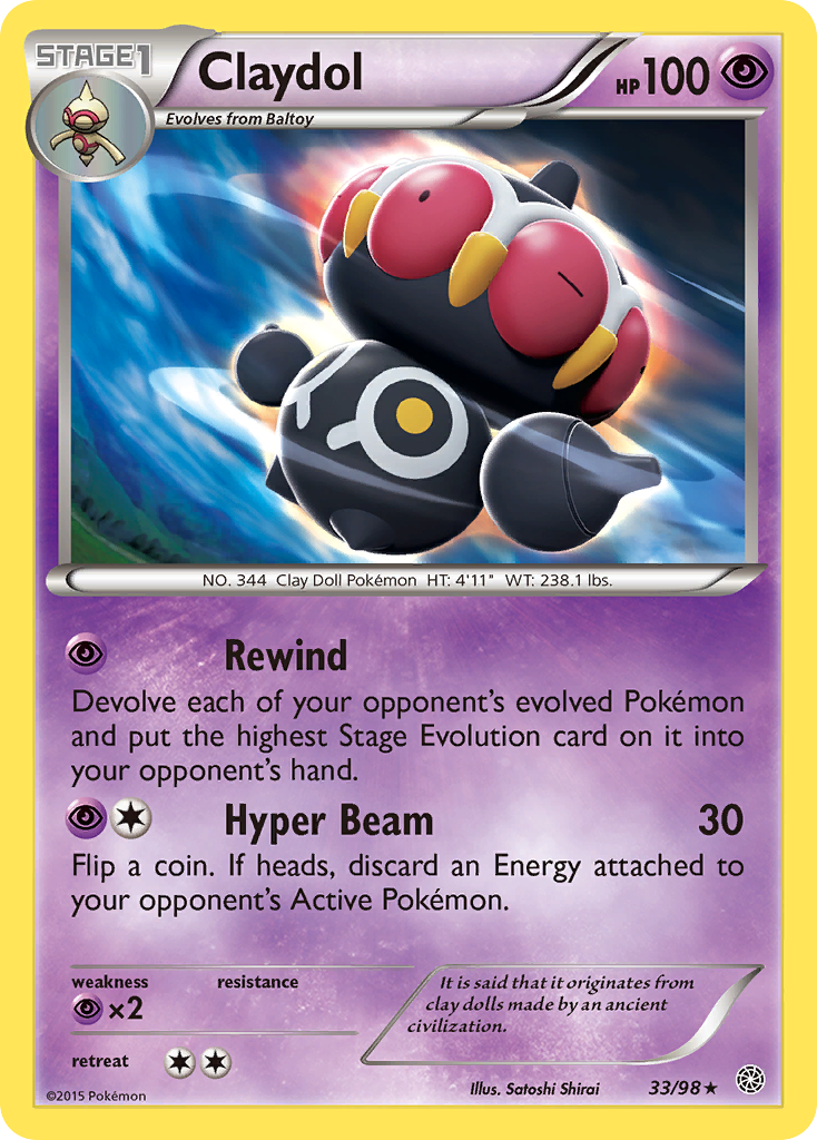 Claydol (33/98) [XY: Ancient Origins] - The Mythic Store | 24h Order Processing