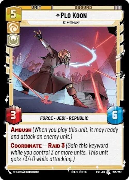 Plo Koon - Koh-to-yah! (196/257) [Twilight of the Republic] - The Mythic Store | 24h Order Processing