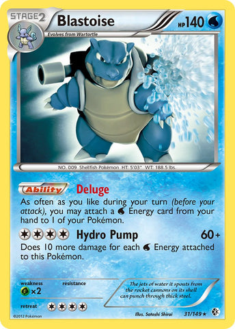 Blastoise (31/149) (Theme Deck Exclusive) [Black & White: Boundaries Crossed] - The Mythic Store | 24h Order Processing