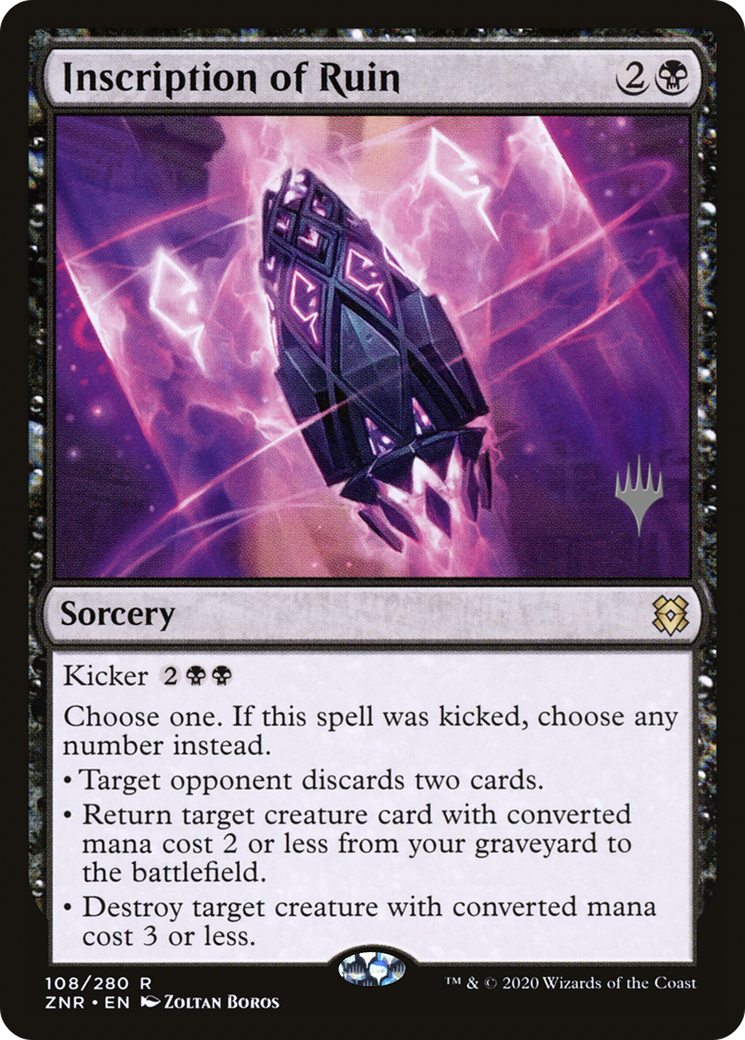 Inscription of Ruin (Promo Pack) [Zendikar Rising Promos] - The Mythic Store | 24h Order Processing