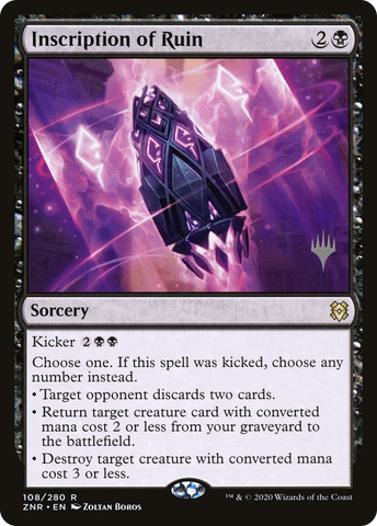 Inscription of Ruin (Promo Pack) [Zendikar Rising Promos] - The Mythic Store | 24h Order Processing