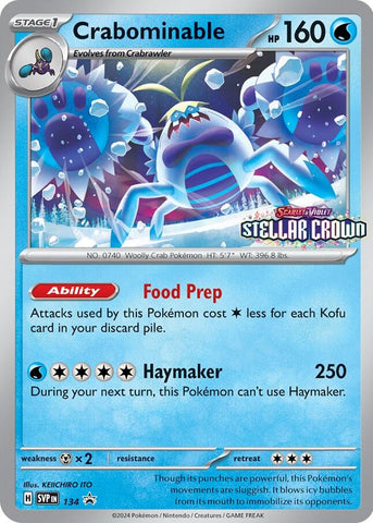 Crabominable (SVP134) [Scarlet & Violet: Black Star Promos] - The Mythic Store | 24h Order Processing