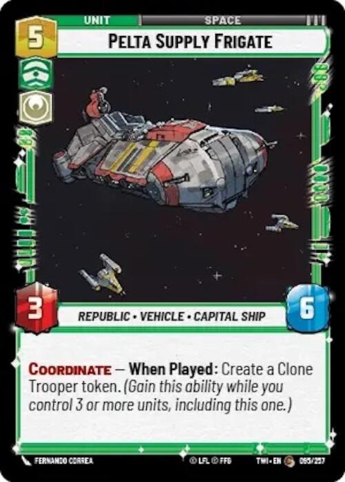 Pelta Supply Frigate (095/257) [Twilight of the Republic] - The Mythic Store | 24h Order Processing