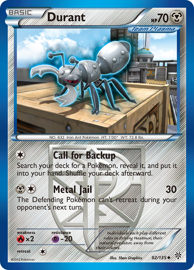 Durant (92/135) [Black & White: Plasma Storm] - The Mythic Store | 24h Order Processing