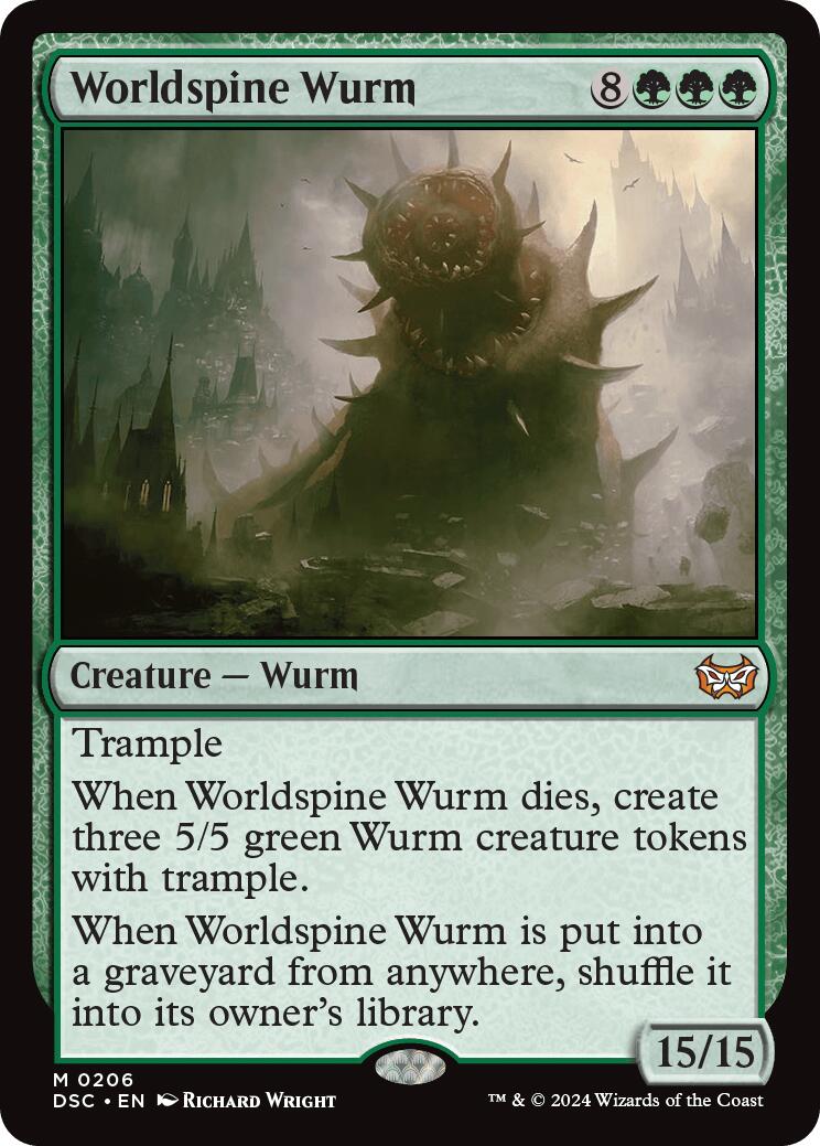 Worldspine Wurm [Duskmourn: House of Horror Commander] - The Mythic Store | 24h Order Processing