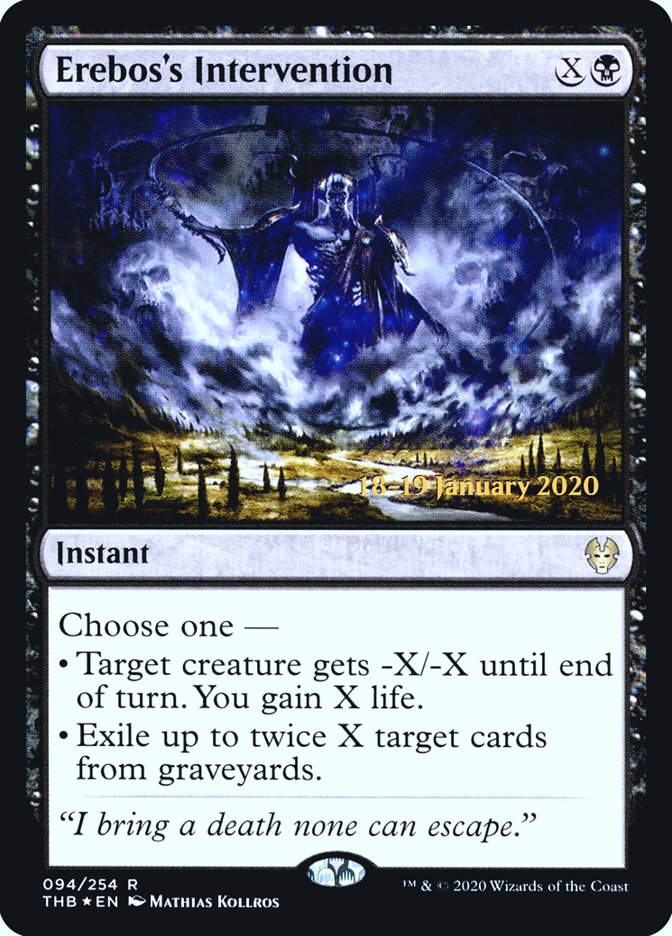Erebos's Intervention [Theros Beyond Death Prerelease Promos] - The Mythic Store | 24h Order Processing