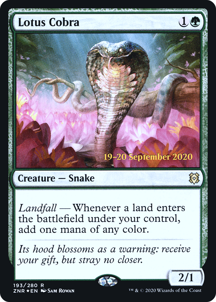 Lotus Cobra [Zendikar Rising Prerelease Promos] - The Mythic Store | 24h Order Processing
