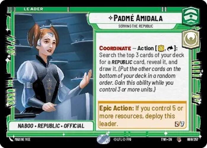 Padme Amidala - Serving the Republic (008/257) [Twilight of the Republic] - The Mythic Store | 24h Order Processing