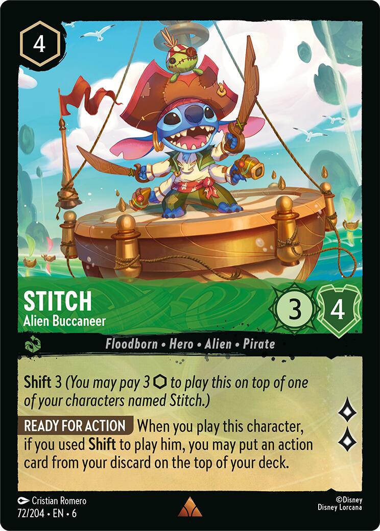 Stitch - Alien Buccaneer (72/204) [Azurite Sea] - The Mythic Store | 24h Order Processing