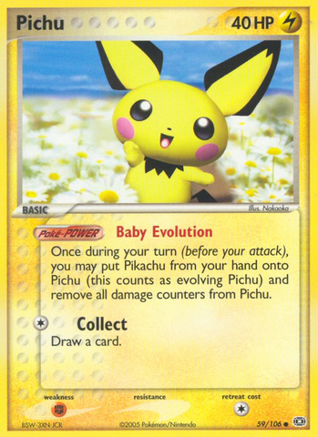 Pichu (59/106) [EX: Emerald] - The Mythic Store | 24h Order Processing
