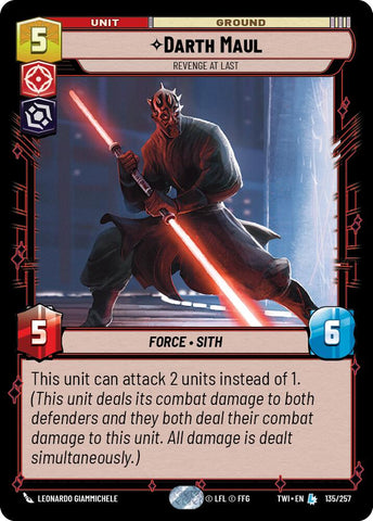 Darth Maul - Revenge at Last (135/257) (135/257) [Twilight of the Republic] - The Mythic Store | 24h Order Processing