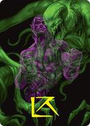 Tyvar, the Pummeler Art Card (Gold-Stamped Signature) [Duskmourn: House of Horror Art Series] - The Mythic Store | 24h Order Processing