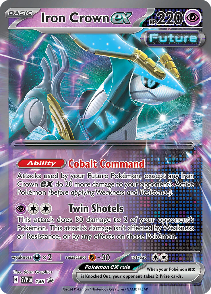 Iron Crown ex (146) [Scarlet & Violet: Black Star Promos] - The Mythic Store | 24h Order Processing