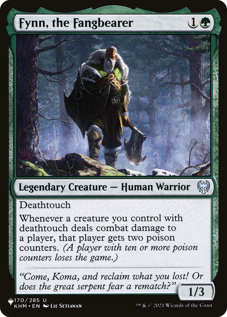 Fynn, the Fangbearer [The List] - The Mythic Store | 24h Order Processing