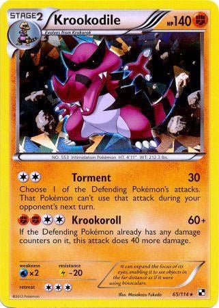 Krookodile (65/114) (Cracked Ice Holo) [Black & White: Base Set] - The Mythic Store | 24h Order Processing