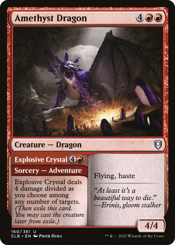 Amethyst Dragon // Explosive Crystal [Commander Legends: Battle for Baldur's Gate] - The Mythic Store | 24h Order Processing